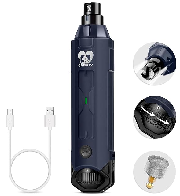Limatrice per unghie Casfuy a sei velocità con luci LED