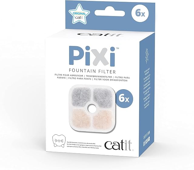 Filtri di ricambio Catit PIXI per fontanella, confezione da sei