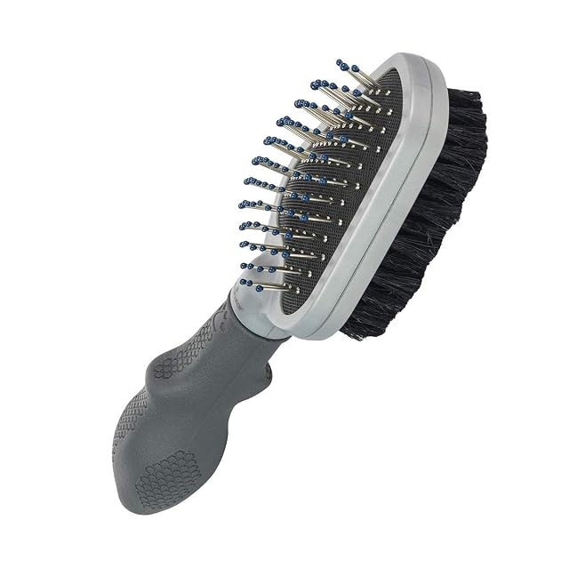 Spazzola FURminator a due lati con punte metalliche e setola di cinghiale
