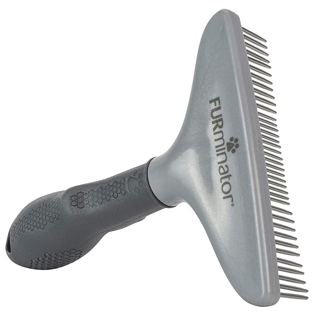 Pettine a rastrello FURminator con denti rotanti in acciaio