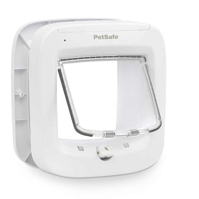 Gattaiola con microchip PetSafe a quattro modalità di blocco
