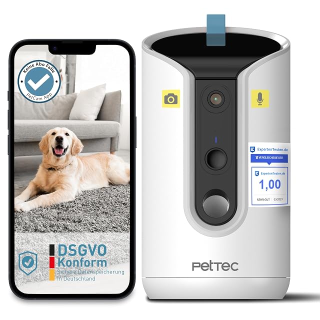 Telecamera per animali PetTec 360 con distributore automatico