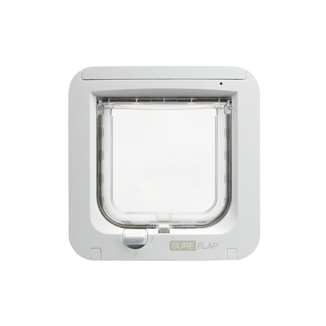 Gattaiola con microchip SureFlap bianca