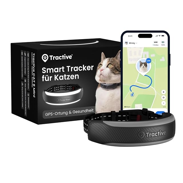 Localizzatore GPS Tractive Cat Mini con collare integrato